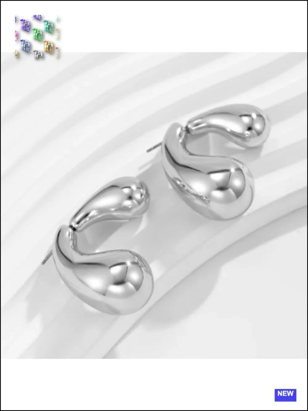 Geometric Irregular Gold Metal Drop Earrings Chunky Spiral Statement